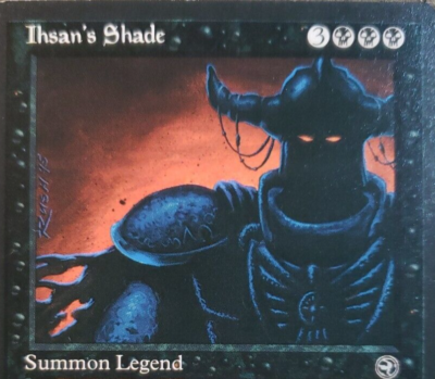 MTG Ihsan's Shade Summon Legend Black Card Homelands 1995 NM