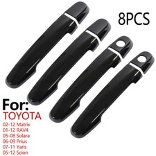 Gloss Black Door Handle Covers For 03-11 Toyota Corolla 02-06 Camry 02-11 Rav4