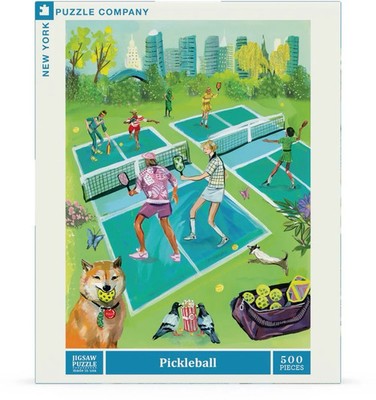 Pickleball by Jenny Kroik 500 Piece Jigsaw Puzzle NYPC New
