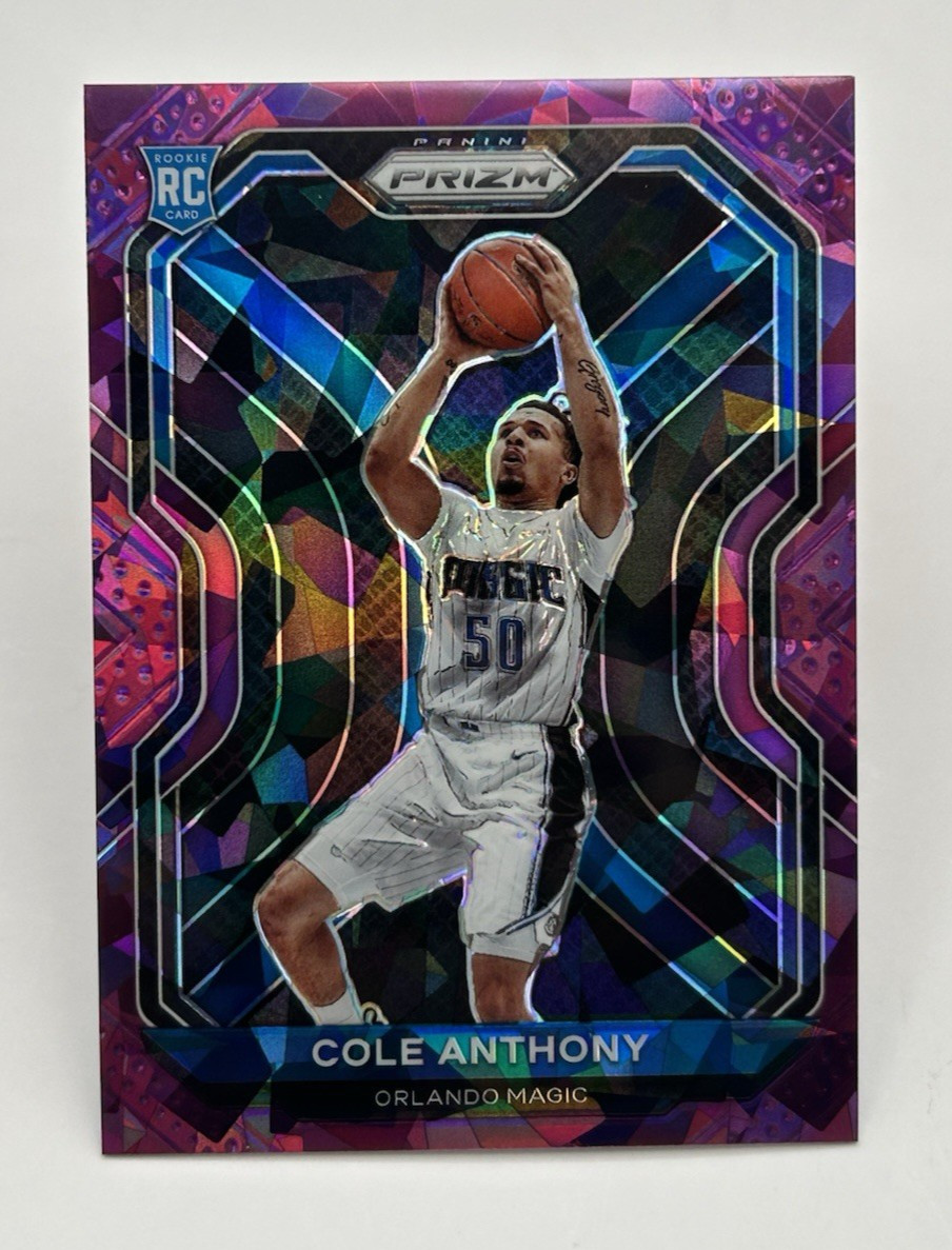2020-21 Panini Prizm Basketball Cole Anthony #292 Purple Ice Prizm /175 Rookie