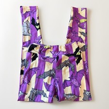 Lularoe Tween Halloween Bat Purple Green Stripe Leggings
