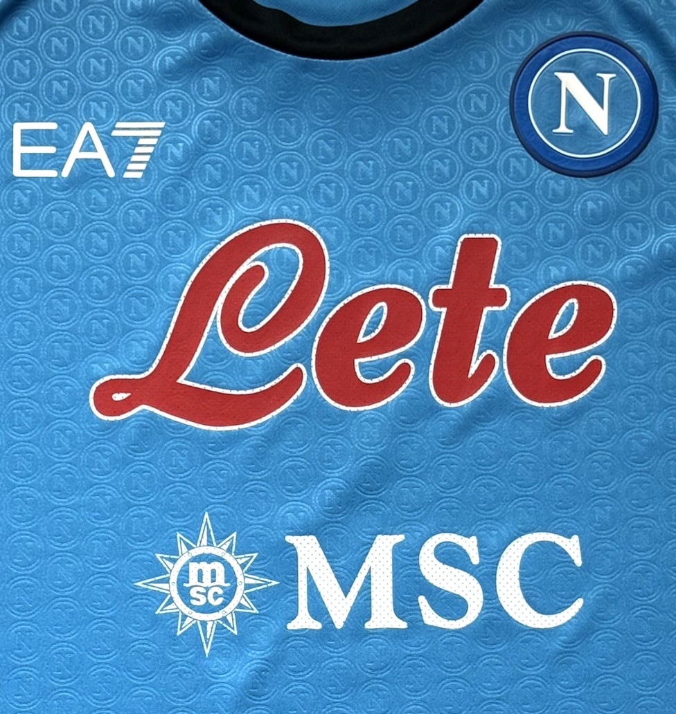 2022/23 Napoli Authentic Home Jersey #77 Kvaratskhelia 2XL Player