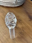 Vintage Cut Crystal decanter stopper 5" tall signed 78 Bottom Of Stopper Is 5/8” — photo 1