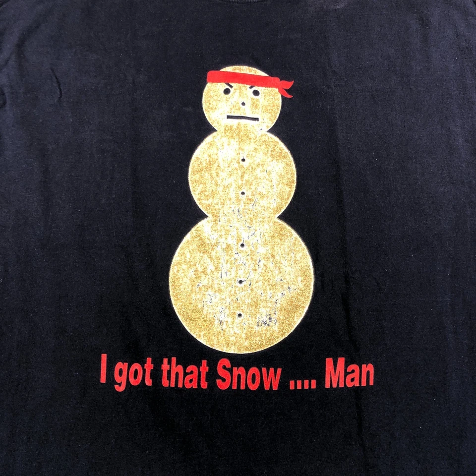 Camisa de colección Young Jeezy muñeco de nieve trampa o troquel para hombre 3XL azul 03 Y2K cinta mezcla rap Foto 2 de 4