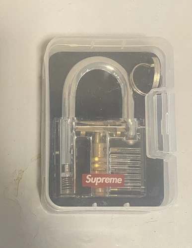 Serrure transparente Supreme transparente transparente SS20 Supreme New York 2020 SS20A35 neuve DS