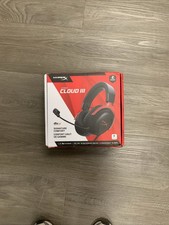 HyperX Cloud III Gaming Headset Black Red, Memory Foam, 53mm Drivers
