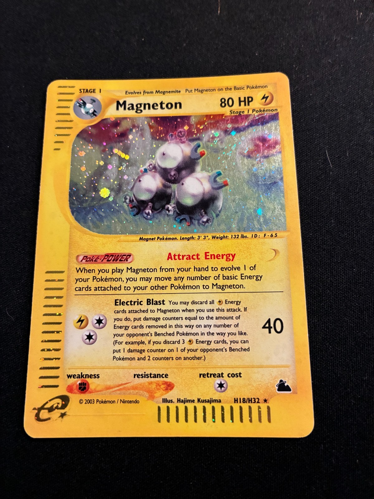 Pokemon Card Skyridge Magneton H18/H32 Holo English Expedition Aquapolis WOTC