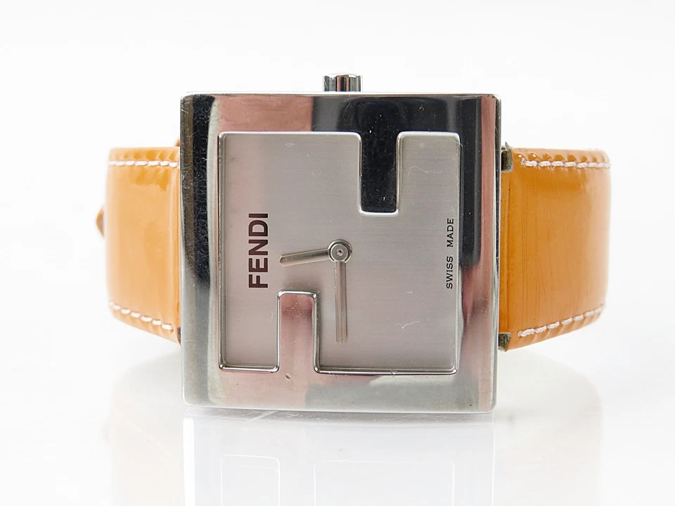 Authentic FENDI Silver Stainless Steel Quartz Women's Wrist Watch #62171 - image 2 of 4