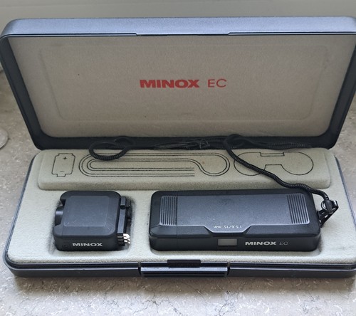 Minox EC Black, Miniature Camera, Spy Camera for Collectors and Lovers, 24652