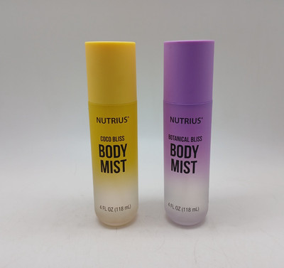 Nutrius Body Mist 2 Pack - Coco Bliss & Botanical Bliss - 4 oz Each