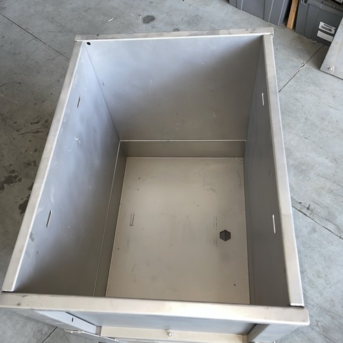 Stedim 200 L Stainless Steel Pallettank, 200 L Stainless Steel On Cart