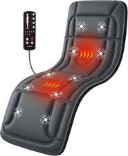 Full Body Massage Mat with Heat, Vibration Back Massage Pad for Chair, Bed, Sofa