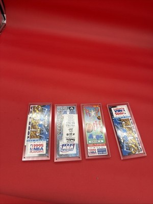 4 ORLANDO MAGIC CHAMPIONSHIP TICKET STUBS ORIGINAL PLUS COMMEMORATIVE 1994-97,