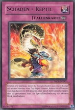 YuGiOh Schaden = Reptil TAEV-DE067 Rare Light Played 1st