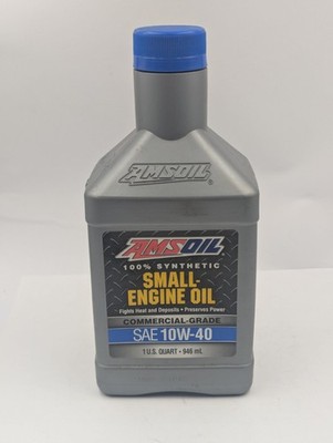 Amsoil Synthetic Small Engine Oil 10W-40 SAE Commercial-Grade 1 Quart ASFQT New