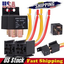 2PCS Car Relay 12V 80A SPST 4-pin Heavy Duty Relay Car DC Normal Open Relay New