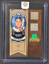 2005 Donruss Diamond Kings Duke Snider GAME WORN DOUBLE PATCH 1/1 ONE OF ONE