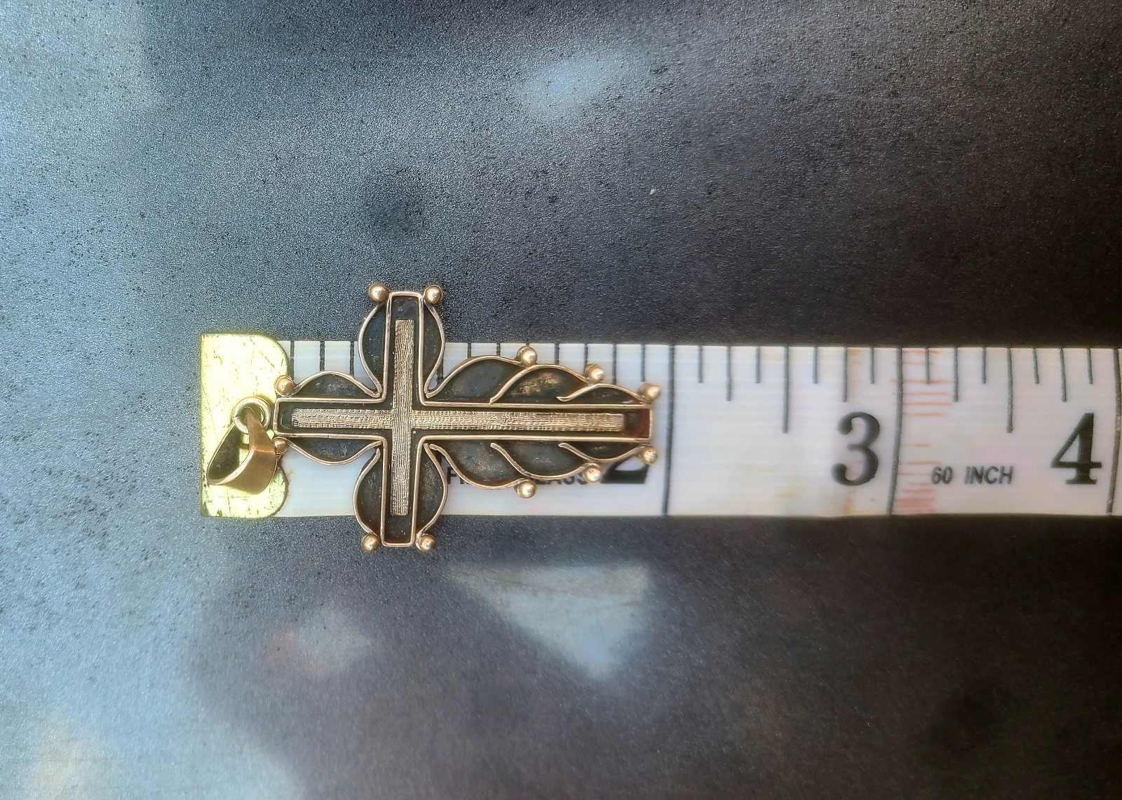 Sterling Silver Cross and TINY Single  Crucifix E… - image 2