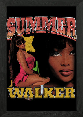 Summer Walker Vintage Poster Framed Wall Art Poster Canvas Print Picture