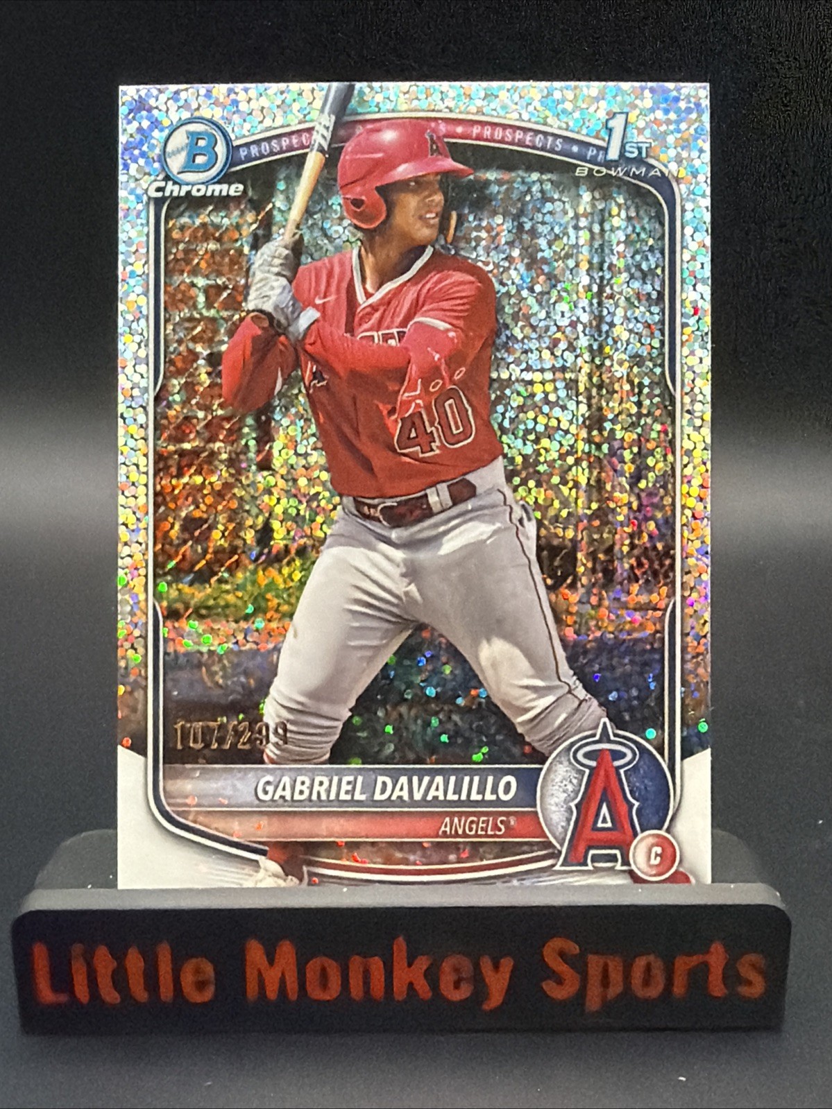 2025 Bowman Chrome - Prospects Gabriel Davalillo #BCP-178 Speckle Refractor /299