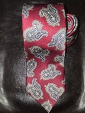 Windsor Paisley Pattern Men's Necktie 100% Silk Multicolor Made In USA Vintage
