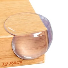 Baby Proofing Corner Protector 12 Count Clear Round Pack of 1 , Transparent