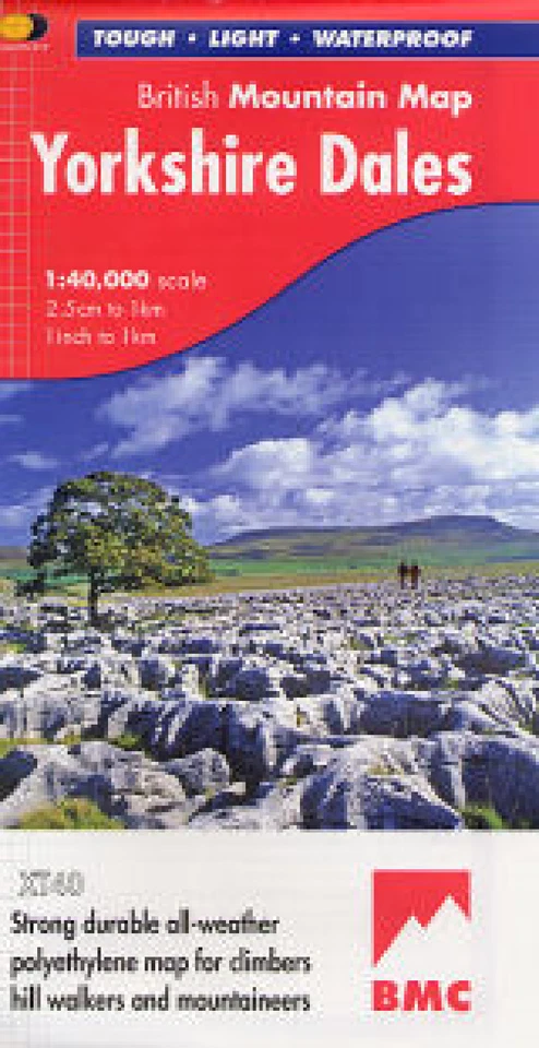 Yorkshire Dales Harvey British Mountain Map - BMC - O