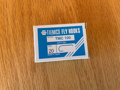 TMC 100 Size 20 Package of 100 Fly Tying Hooks Tiemco