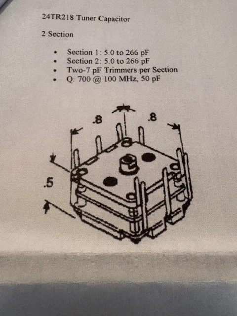Crystal Radio Dual Tuner Capacitores Variáveis 5 - 266 pf cada seção lote de 10 peças - Imagem 4 de 4