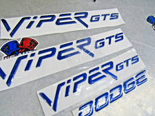 1996-2002 Dodge Viper Gts Hood Bumper Emblem Set 4 Pc All Color Oe New Rare 1996-2002 Dodge Viper Gts Hood Bumper Emblem Set 4 Pc All Color Oe New Rare