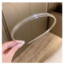 Multi Layers Metal Headbands for Women Silver 1 Count Pack of 1 silvery