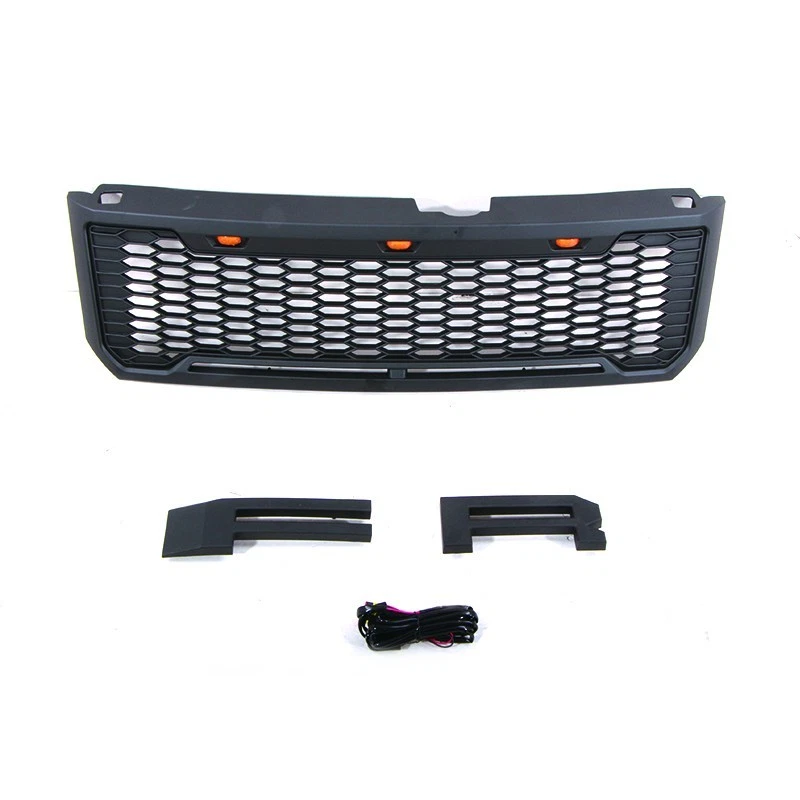Front Grille For 2008-2012 FORD ESCAPE With Letters W/Lights Matte Black - Image 4 of 4
