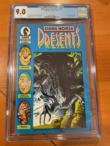 Dark Horse Presents 24 (Dark Horse 1988) CGC 9.0 White Pages ORIGIN OF ALIENS