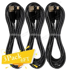 3 Pack Fast Charger Cable Heavy Duty For iPhone 14 13 12 11 XR 8 7 Charging Cord
