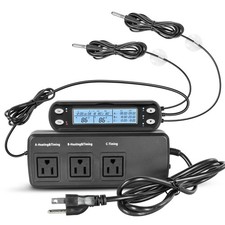 Smart Thermostat with Heating Timing Outlets, PID Dimming Thermostat for Day ...