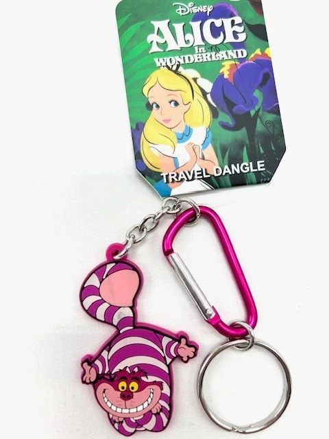 DISNEY Grinsekatze SCHLÜSSELANHÄNGER Alice im Wunderland Cheshire Cat pink - Bild 1 von 1