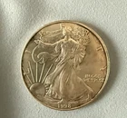 1997 $1 American Silver Eagle 1 oz BU With Toning