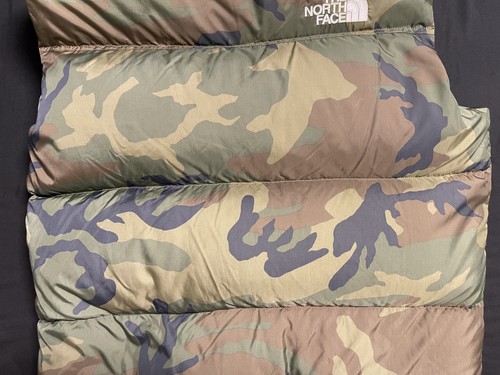 NORTH FACE CAMO PUFFER VEST CAMOUFLAGE NUPTSE GOOSE DOWN 700 MEN’S XL - Picture 3 of 15