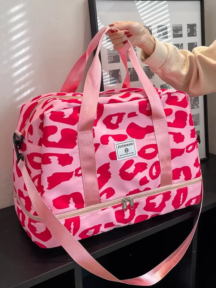 Handgepäck-Reisetasche Für Damen Mit Tiermuster Nylon Wochenendtasche ca. 40L - Bild 2 von 4