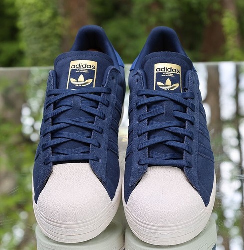 Adidas Superstar Adv Royal Blue Gold Men's Size 10.5 Custom ID3365 - Picture 9 of 13