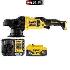 DeWalt DCM848N 18V XR Dual Action Polisher 125mm With 1 x 5ah Battery & Charger