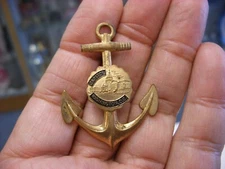 Vintage US Navy Anchor Washington DC Souvenir Sweetheart Pin