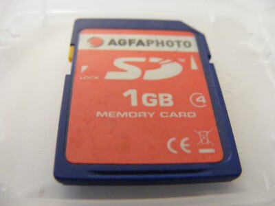 1GB Secure Digital Card ( 1 GB SD Speicherkarte ) AGFAPHOTO gebraucht