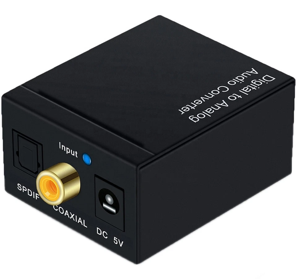 Convertitore Audio Digitale Analogico Ottico Toslink RCA Adattatore Cuffie SPDIF - Immagine 3 di 4