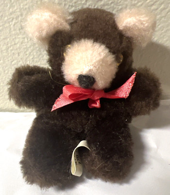 Vintage Lovable Snuggables St. Regis Plush Bear MISSING Gold Heart
