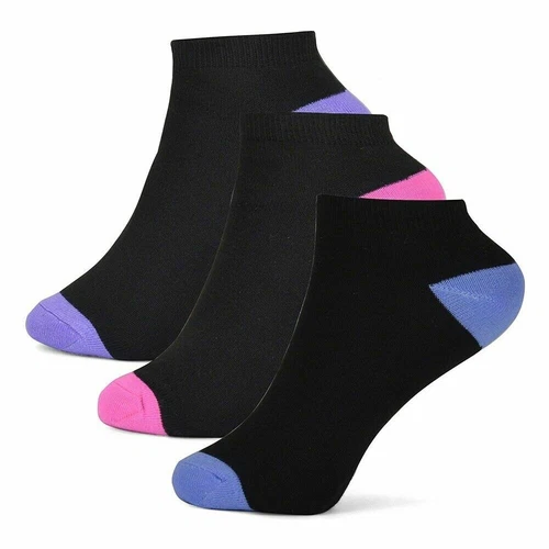1-12 Pack 100%Cotton Ladies Woman Girls Trainer Socks Ankle Sports Running Socks