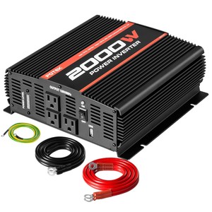 Potek 00w Power Inverter 12v Dc To 110v Ac Car Inverter With Bluetooth Ebay