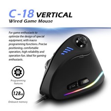 Wired Ergonomic Vertical Gaming Mouse Joystick Programmable Gaming Mice G5W9