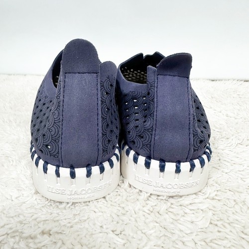 ILSE JACOBSEN Tulip Slip on Flats Navy Blue Casual Shoes Nautical Size 36 US 5.5 - Picture 5 of 7