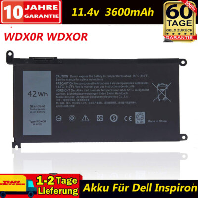  OEM WDX0R WDXOR Akku Für Dell Inspiron 17-5765 5767 5770 15-5565 5567 5568 42Wh